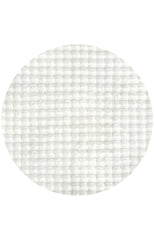 Bubble White Round - Machine Washable Rug