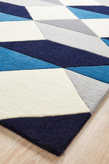 Matrix Pure Wool Steel Rug