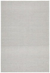 Studio Oskar Felted Wool Striped Rug Grey White