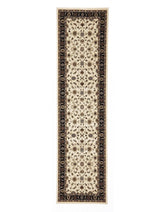 Sydney Classic Runner Ivory With Black Border Runner Rug