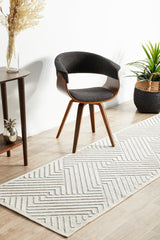 York Cindy Natural White Runner Rug