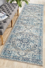 Babylon 207 Blue  Runner Rug