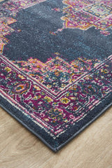 Babylon 211 Navy  Runner Rug