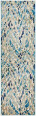Dreamscape Ropes Modern Blue Runner Rug