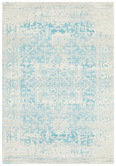 Evoke Glacier White Blue Transitional Rug