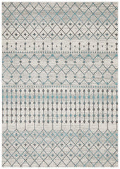 Evoke Slate White Transitional Rug