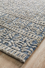 Levi Miriam Navy Grey Rug