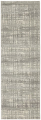 Mirage Ashley Abstract Modern Silver Grey Runner Rug