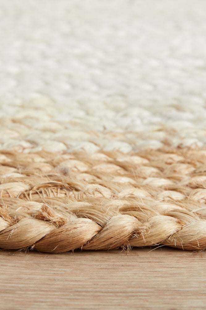 Noosa 333 White Natural Runner Rug