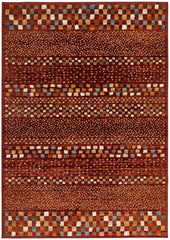 Oxford Squares Rust Rug