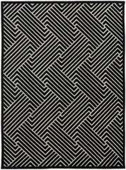 York Cindy Black & Gold Rug